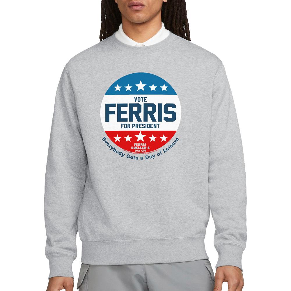 Ferris Bueller's Day Off Unisex Adult Vote Ferris For President Sweatshirt