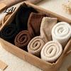Warm Bedding Accessories for Feet 6 Pairs Thickened Plush Socks Men Winter Solid Color Fuzzy Socks Soft House Slippers Breathable Footwear,