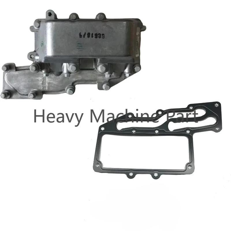 NEW Oil Cooler With Gasket 4134W001 4134W025 Compatible with Perkins 1104A-44 1104C-44 1104C-44T Engine
