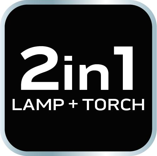 Rechargeable Workshop Lamp 200 Lm COB + Flashlight