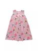 Mother-Daughter Cotton Silk Sleeveless Nightgown for Girls: Wide Shoulder Home Dress