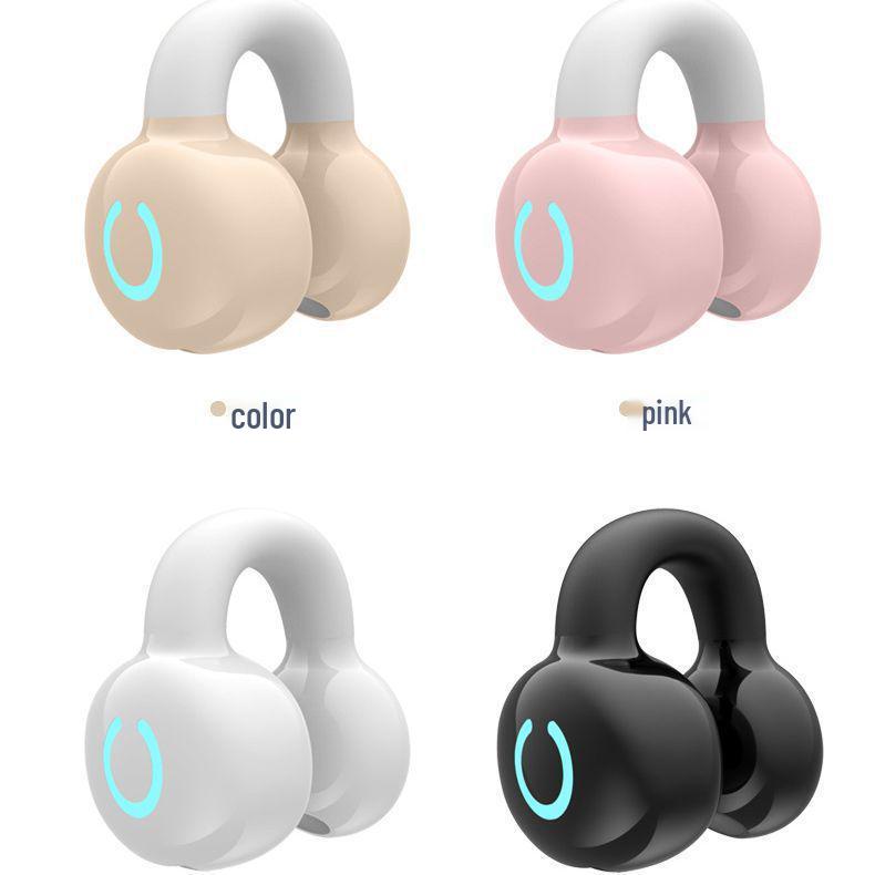 New Berlin Sound Ear Clip Wireless Bluetooth Open-Ear Bone Conduction Sports Headphones with Noise Cancelling and Extended Battery Life