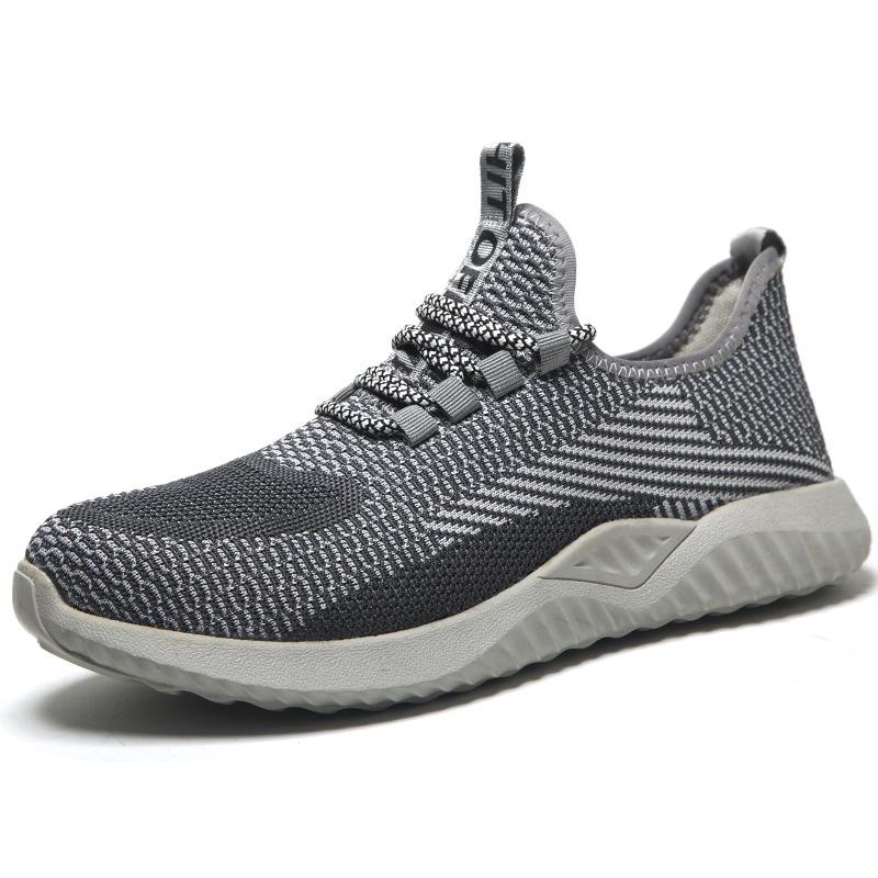 Men Safety Summer Sneakers Steel Toe Puncture Proof Anti Smashing Breathable Oulylan Puncture proof Shoes Anti Smashing Lace Work Boots Steel Toe S... 45