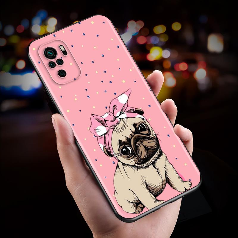 

Силиконовый чехол ARRT для мопса для Xiaomi Redmi Note 10S 10 9 9S 9T 8T 8 7 6 5 Pro Max 5A 4X 4 5G, мягкий чехол для телефона Redmi Note 8Pro