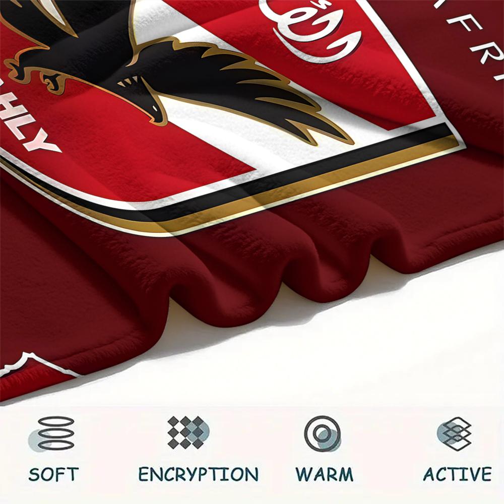 1 Stück Alahly Print Flanelldecke, Hohe Qualität für alle Jahreszeiten, Heimdekoration, Wärme und Komfort, Perfekt für Weihnachtsgeschenke