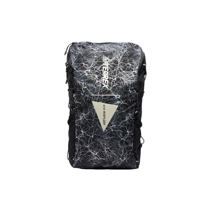 

Adidas And Wander Collaboration Recycled Nylon Backpack Men s White & Black Adidas HM3859TRXAWDRBP чёрный/белый