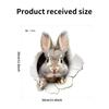 3D Peeking Bunny Toilet Stickers, Cute Breaking Wall Rabbit Waterproof Removable Self-Adhesive
