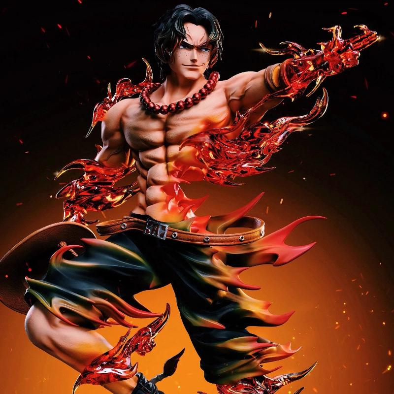 One Piece Figure Ace Figures Portgas·D· Ace Action Statue Pvc Gk Model Collection Doll Desktop Decoration Toys Birthday Gift