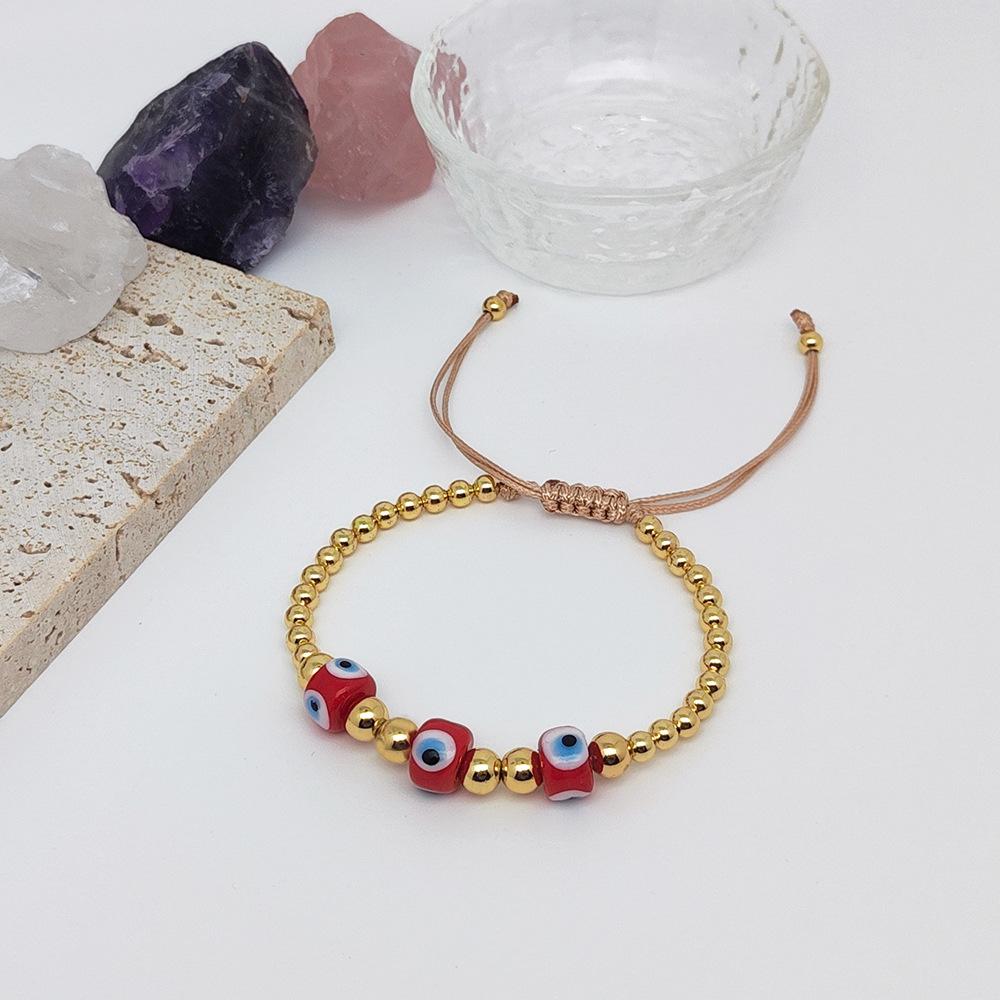 KKBEAD Evil Eye Bracelet Protection Jewelry for Women Lucky Red Thread Multilayer Bracelets Red Crystal Beaded Pulseras