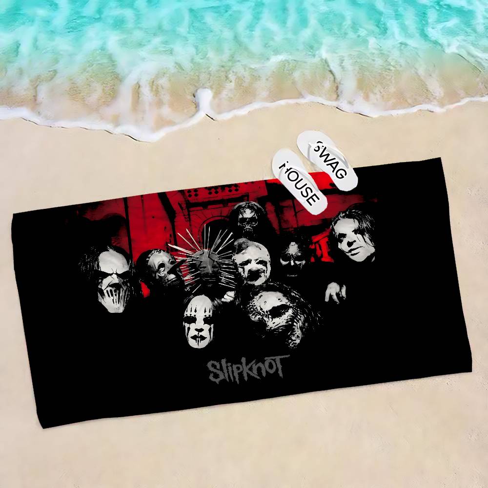 S-S-SlipknotEs Band Microfiber Printed Beach Towel Mountain Climbing Yoga Beach Swimming Running Absorbent Soft Towel
