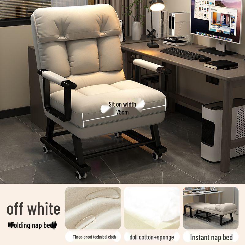 Multi-Use Folding Lounge Chair with Backrest for Office, Dorm, or Home.