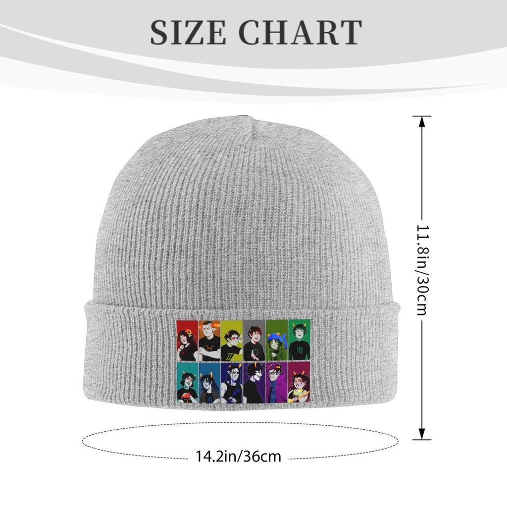Cappello Caldo Lavorato a Maglia Homestuck Wheel Anime Berretto Invernale Cappello a Cuffia Berretti Skullies Cappelli Hip Hop per Unisex