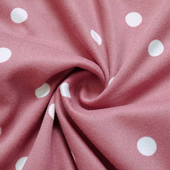 2 Pçs/set Pijamas Terno Estampado Bolinhas Cardigan Camisa Decote Em V Gola Redonda Camisa Perna Larga Calças Soltas Camisola Terno Pijamas