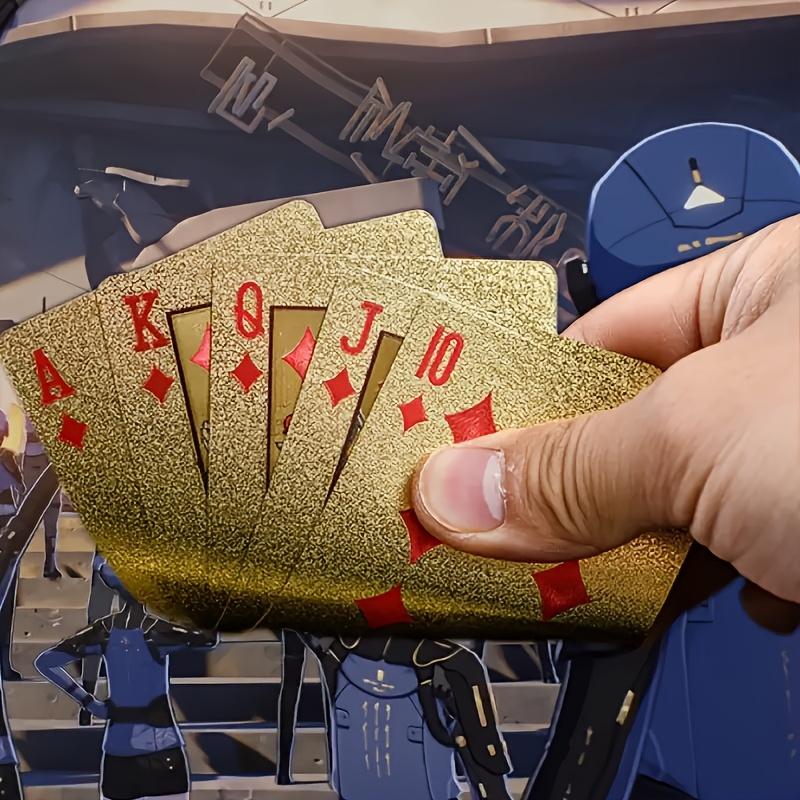 Golden Playing Cards Set - Ideal for Poker, Pranks, and Party Gifts | Perfect Gift for Christmas, Halloween, Easter,Thanksgiving