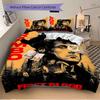 Rambo First Blood Action Print 3Pcs Bedding Set,Duvet Cover with 2 Bedro,Pillowcase Home Birthday Gift