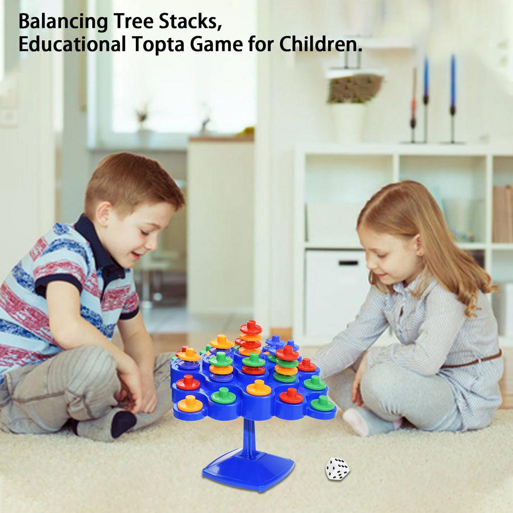 1 stuk Balans Draaitafel Stapelbord Voor Ouder-Kind Activiteit Stimuleren IQ Kinderen Kinderspeelgoed Verjaardagscadeau Kerstfeestspel