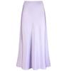 Elegant Silky Satin Fishtail High-Waist Midi Skirt