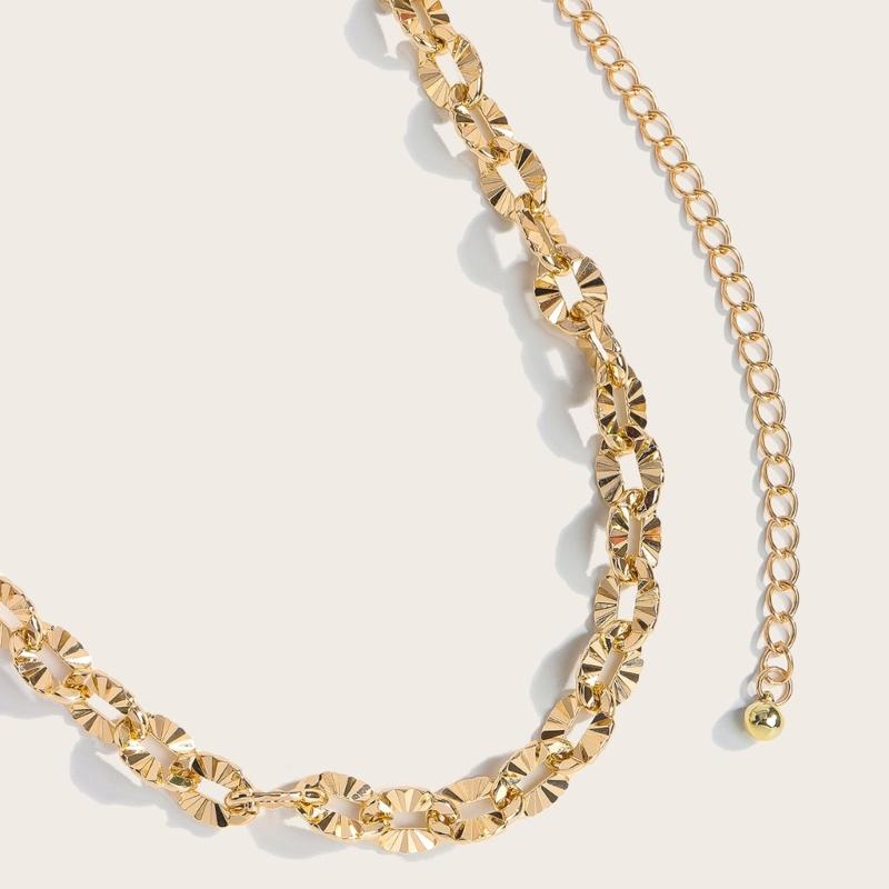 Multifunctional Metal Chain Belt Adapts To Different Outfits For Effortless Styling In Daily Life Various Occasion