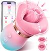 Sucking Vibrator Tongue Licking Sucker Female Oral Clitoris Nipple Stimulator APP Control Vibrating Vacuum Sex Toys for Couples Waterproof Masturbator