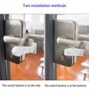 10-1pcs Child Safe Door Security Latch 180° Rotating Cabinet Lock Self Adhesive Window Door Handle Lock for Window Door Cabinet