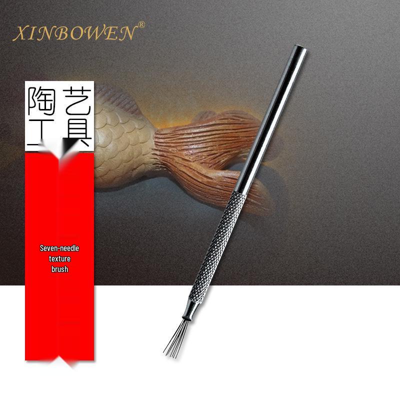 3-Piece Clay Sculpting Set: Ceramic Tools, Needle Detailer, Carving & Shaping Knife for Polymer Clay DIY