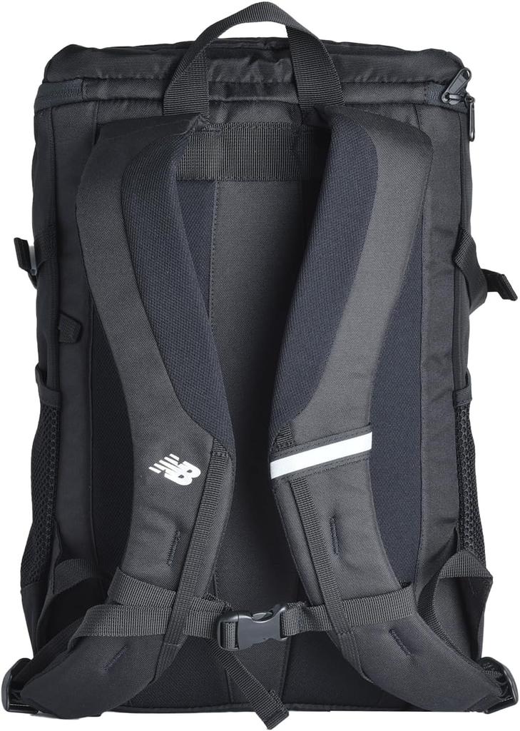 New Balance Top Loading Backpack 20L Water-Repellent A4 Storage Black LAB55617