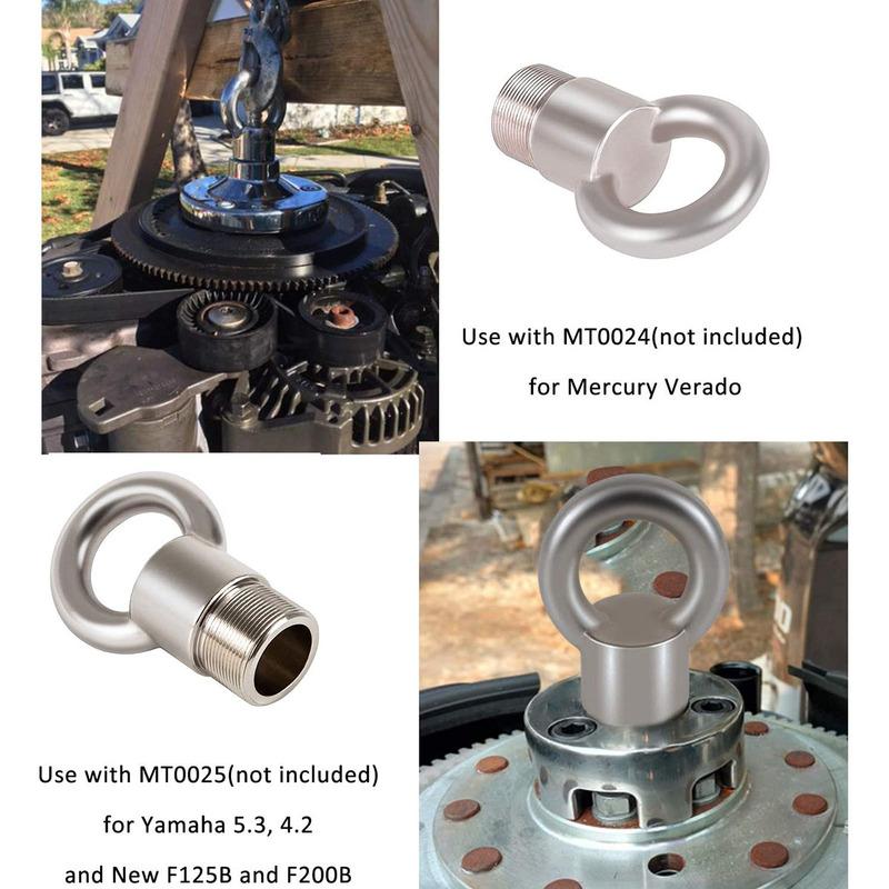 Lifting Ring Tool Replacement For MT0022 91-904551 Lifting Eye For Mercury Marine OMC with 1.5" X16 Threaded Flywheel