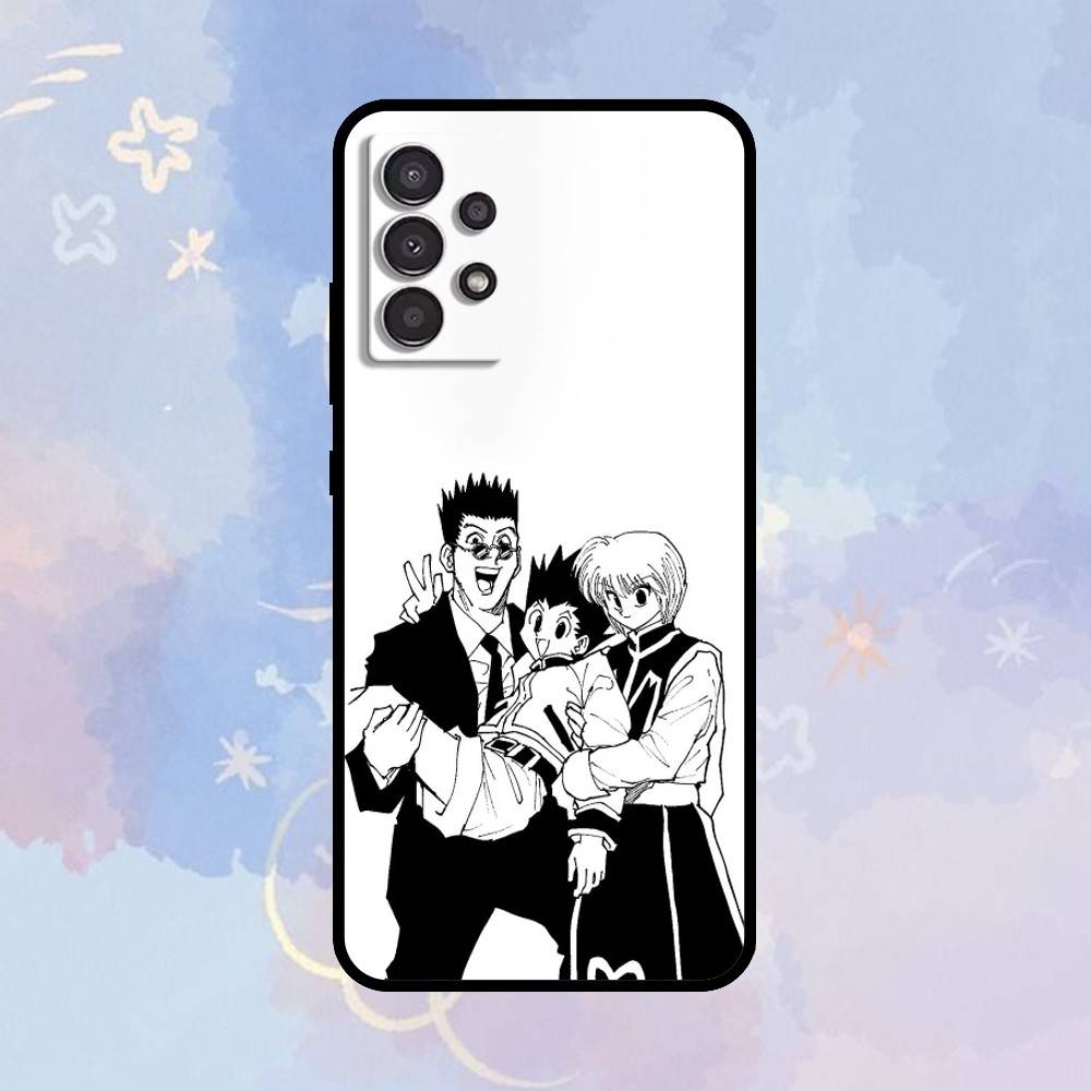 

AAA leorio & kurapika Phone Case For Samsung Galaxy A73,A72,A71,A70,A53,A52,A51,Others Soft Black Cover Samsung a20s