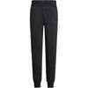 FW24 Solid Color Elastic Waist Mid-Rise Tapered Knit Joggers Women Bottoms Black 164908-4F256-00020
