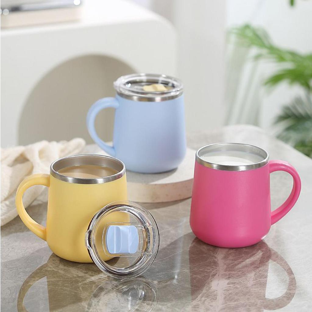 450ml Isolierter Reisebecher Kaffeebecher Isolierter Wasserbecher Versiegelter Auslaufsicherer Wasserbecher Tee Milch Heiße Schokolade Kaffeetasse