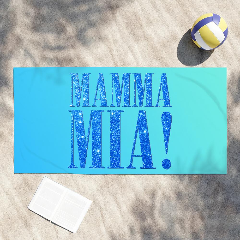 

Classic Film M-Mamma Mia Towel Shower Sauna Travel Spa Quick Dry Gym Accessories Soft Large Beach Towels W40*H60(CM)
