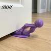 Windproof Door Stop 3D Printed Tugging Man Doorstop, Little Stopper Wedge, Wedge Anti-slip Floor Carpet Doorstop for Home Living Room Bedroom