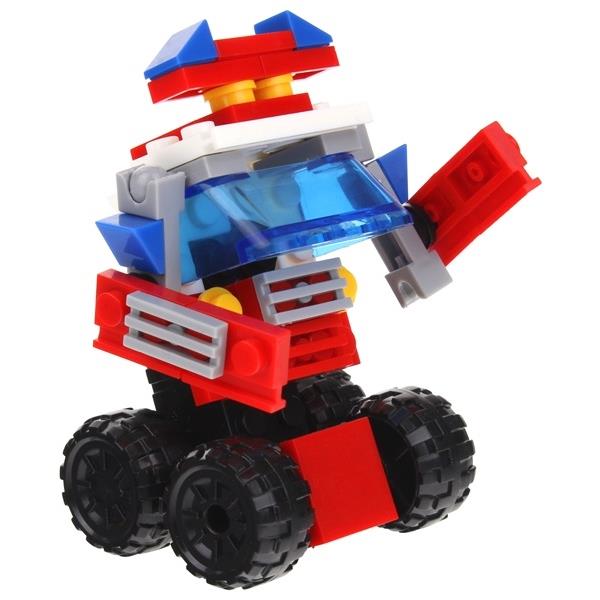 2-in-1 Building Blocks Fire Department Fire Pickup