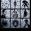 Removable Static Bloodstained Handprint Window Sticker Spooky Party Door Stickers  Glass Mirror