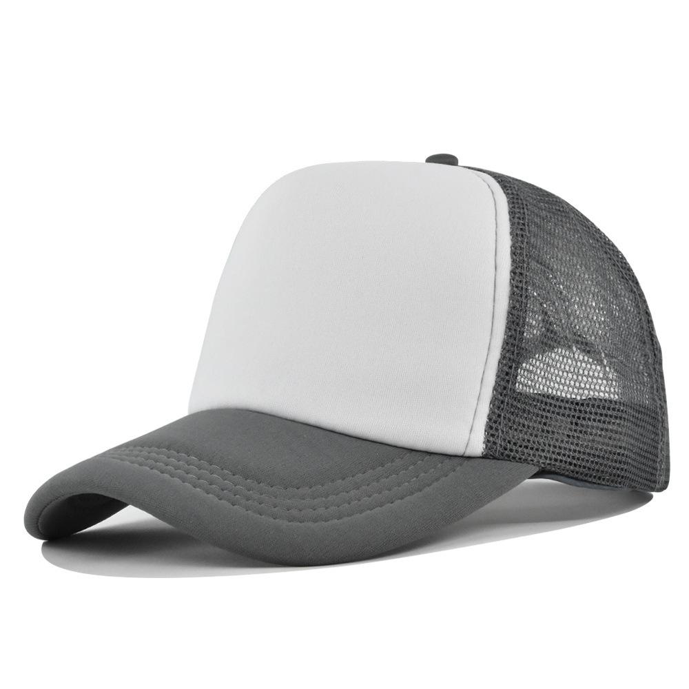Fashion Desgin Solid Color Sponge Baseball Cap Net Cap Curved Brim Hat Sun Hat Light Mesh Sun Cap Outdoor Women Men