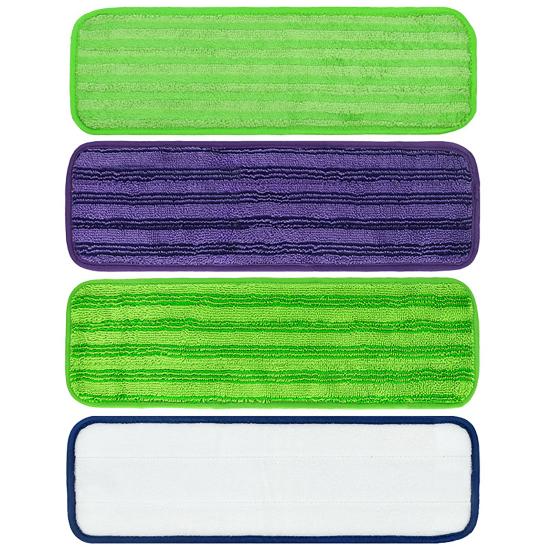 Upgraded Reusable Mop Pads for Swiffer Power Mop Microfiber Mop Pads Replacement for Floor Cleaning Stick-on Mop Refill Cushion