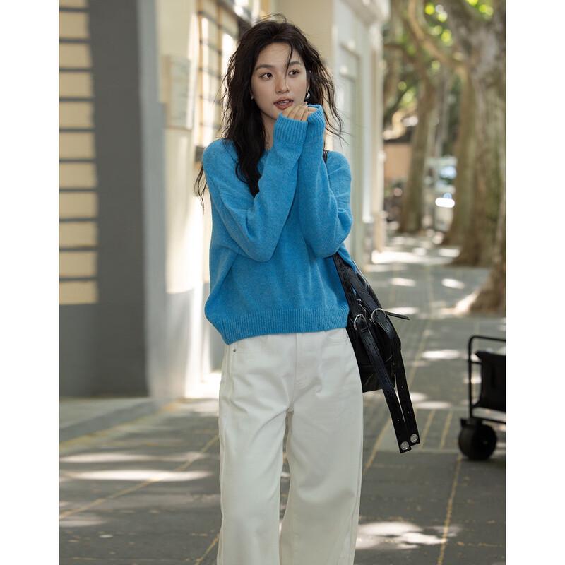 Demana Blue Coastline Relaxed Strickpullover
