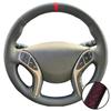 Hand-stitched Black Microfiber Leather 2011-2016 Avante i30 2012-2016 Steering Wheel Cover For Hyundai Elantra Car Accessories