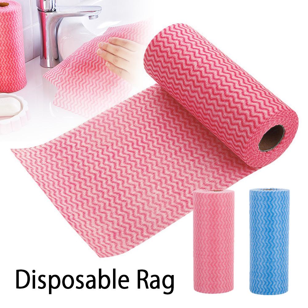 50 Unidades/Rollo Toallas de Limpieza Reutilizables Paño de Limpieza Trapos de Cocina Papel de Cocina Práctico Duradero Multiusos Suministros para el Hogar