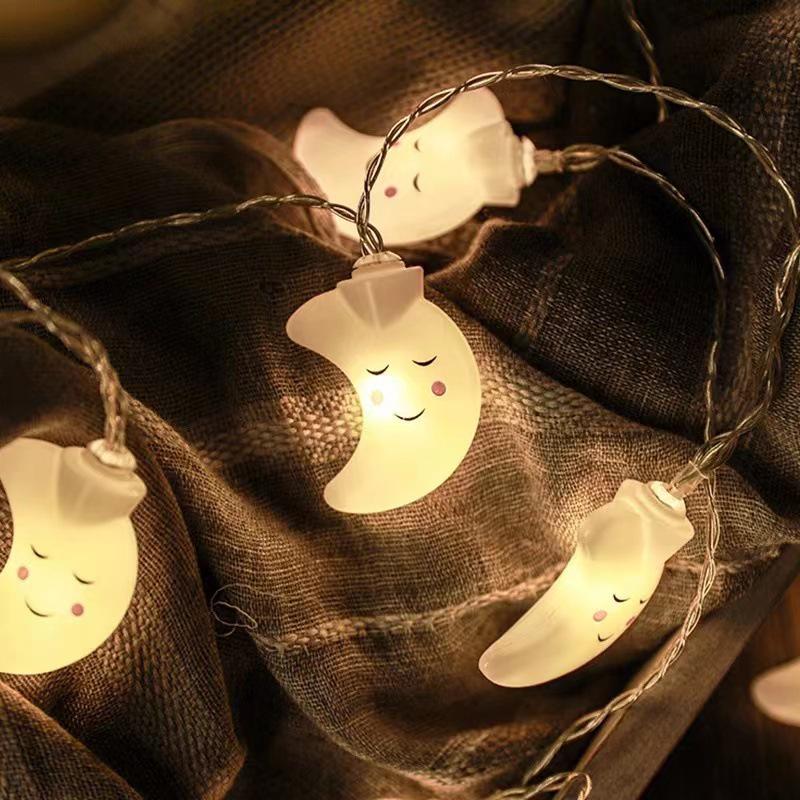 LED Smiling Cloud & Star String Lights for Children's Bedroom Decoration