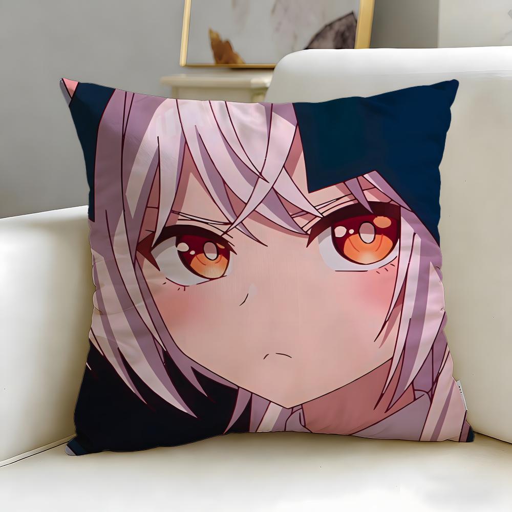 anime Tune In to the Midnight Heart Cushion Cover Soft EasyWash Pillow Case Versatile for Couch Bed Travel and Office