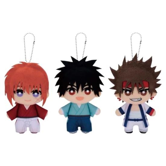 

Rurouni Kenshin Tomonui Vol.1 Himura Kenshin, Yahiko Myojin, and Sanosuke Sagara, all 3-piece set of plush toys