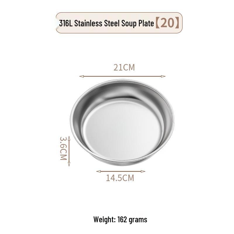 Wuhe Round Flat Iron Serving Plate