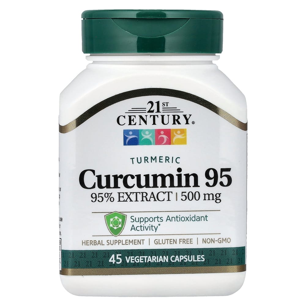 21st Century Sentry Curcumin 95 500mg Veggie Capsules 45 Counts
