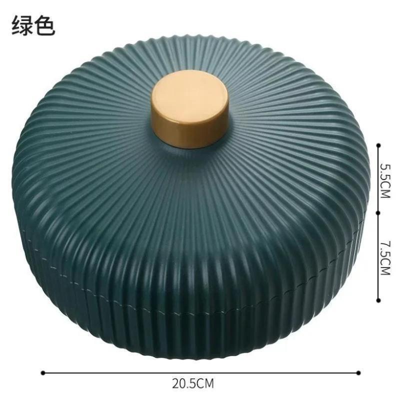 New Household Table Light Luxury Fruit Plate Living Room Grid Dry Fruit Plate Candy Dish Plastic Dried Fruit Snack Tray With Lid