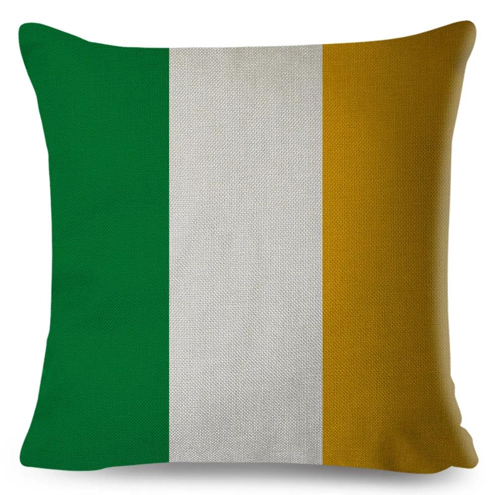 50 Style National Flag Cushion Cover for Sofa Home Children Room Decor Geometric Print Pillowcase Polyester Pillow Case 45x45cm