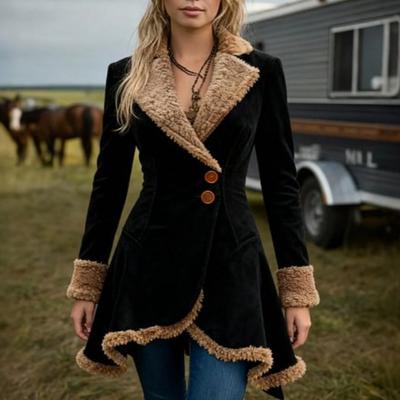 2025 Δερμάτινο Μπουφάν Φλις Μονοκόμματο Παλτό Χοντρό Γυναικείο Μπουφάν Χειμερινό Νέο Προϊόν