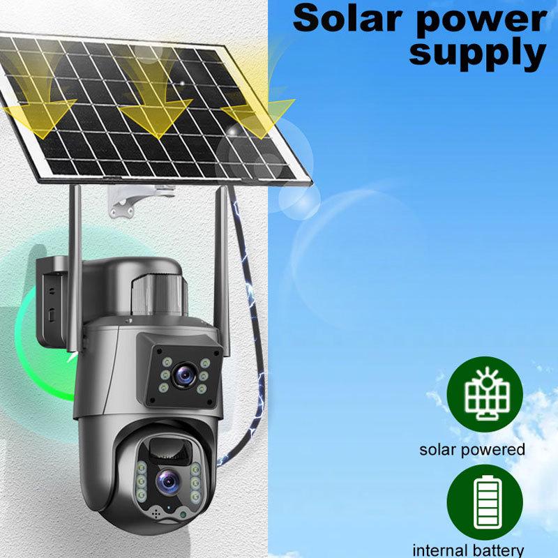 8MP 4G Ultra HD Dual Lens Solar Wireless Outdoor Security Camera