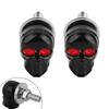 2Pcs Skull License Plate Frame Bolts Screws Fastener Cap Bolts for Motorcycle Car Truck Auto