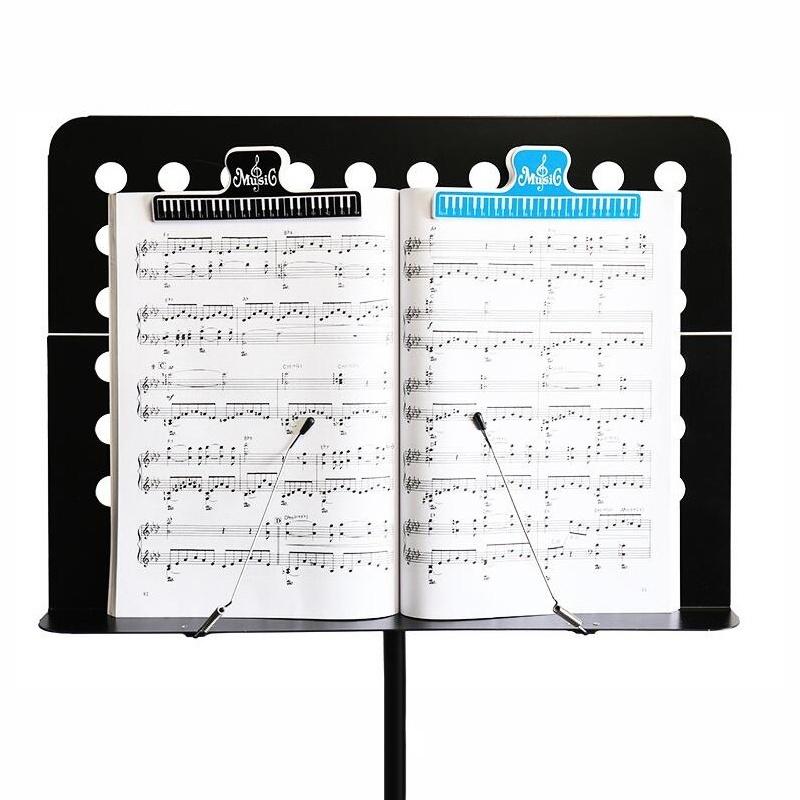 1PC Colorful Plastic Music Score Fixed Clips Book Paper Holder for Guitar Violin Piano Player Multi-functional Spring Clips 15cm